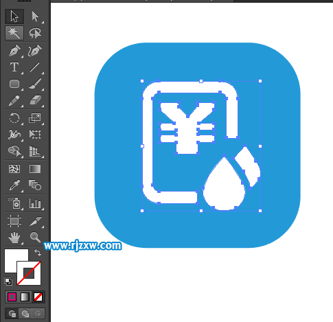 水費圖標怎么用AI設計出來