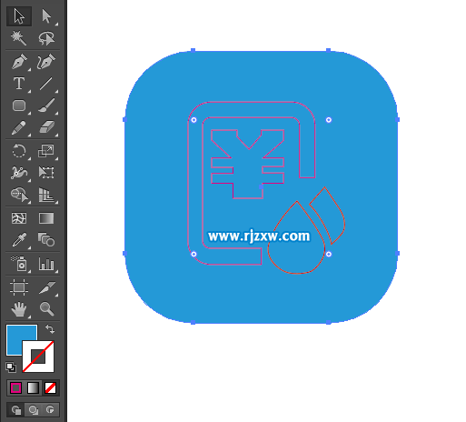 水費圖標怎么用AI設計出來