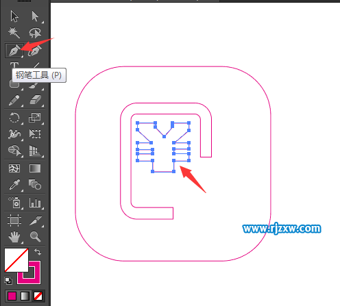 水費圖標怎么用AI設計出來
