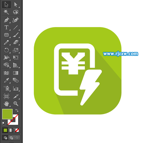 電費圖標怎么用AI設計出來