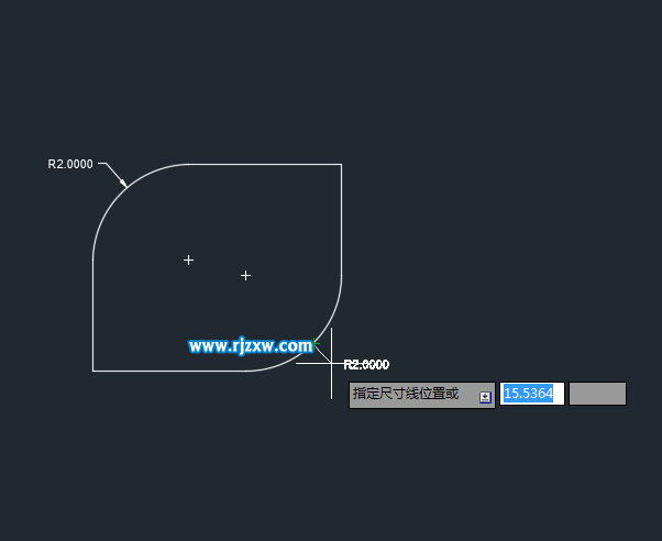 CAD圓角標注怎么使用