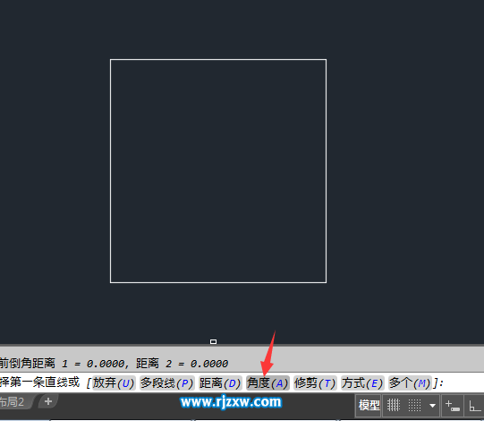 CAD怎么以角度進(jìn)行倒角處理