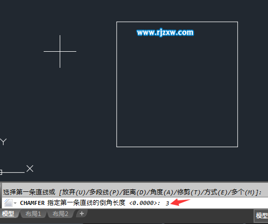 CAD怎么以角度進(jìn)行倒角處理
