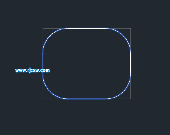 CAD怎么一次性把矩形四個角倒成圓角