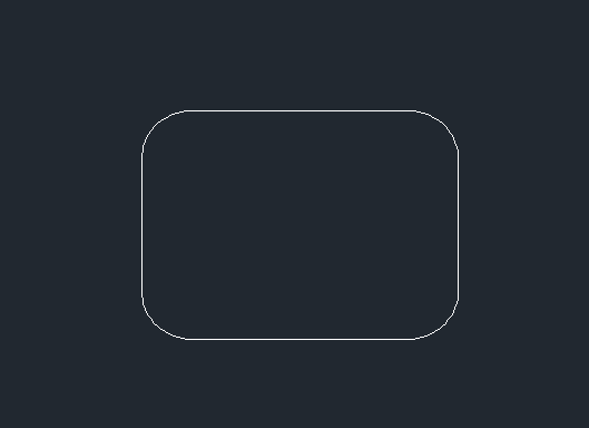 CAD圓角矩形怎么改成直角矩形的方法