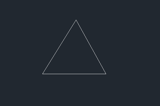 CAD怎么用3點畫圓畫三角形的頂點上