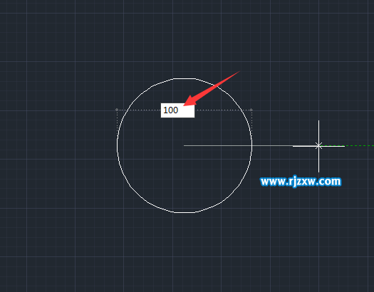 CAD以直徑參數畫圓的方法