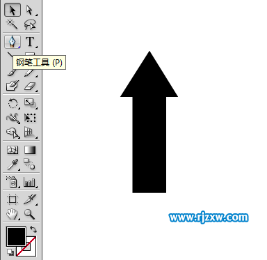 外箱向上圖標怎么用AI設計