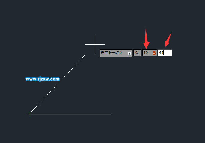 cad2016怎樣畫有角度的斜線