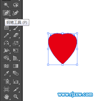 AI怎么建立心形圖案