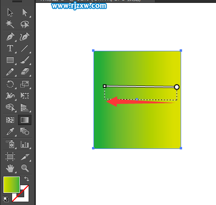 AI漸變顏色怎么調方向