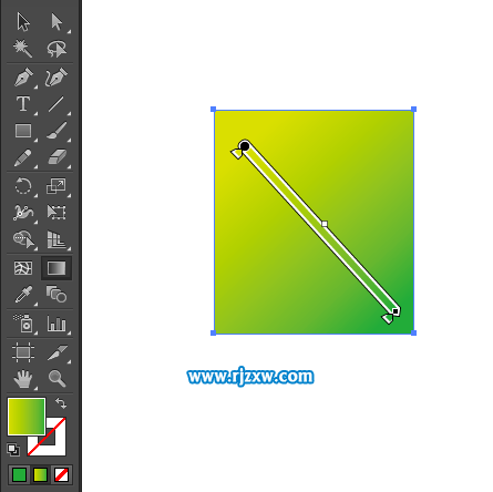 AI漸變顏色怎么調方向