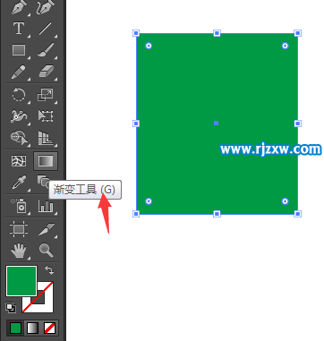 AI漸變工具怎么填充漸變顏色