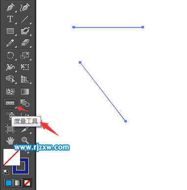 AI度量工具怎么使用 怎么用AI量斜線