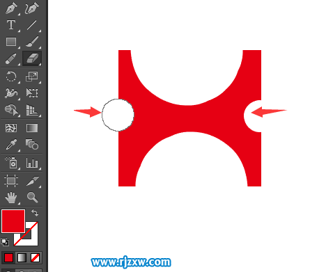 ai橡皮擦怎么調大小