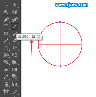 AI怎么分割圓成四份