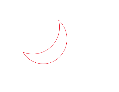 怎么用AI減去頂層來剪出月亮圖形