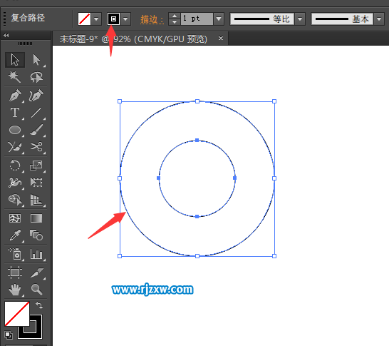 ai怎么輪廓化描邊創(chuàng)建同心圓