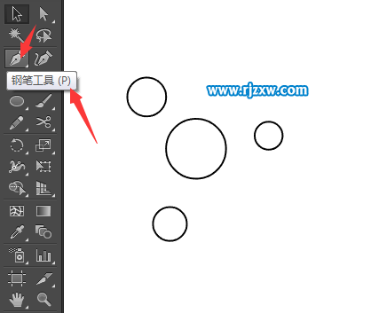 illustrator橢圓工具設計我要分銷符號教程