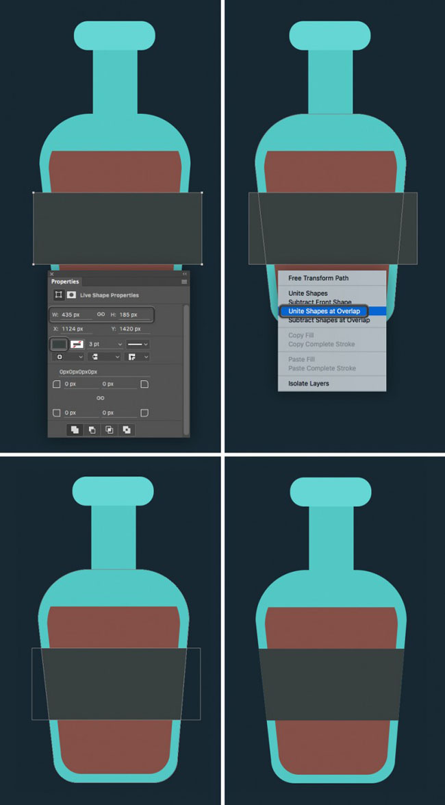 PS設計一款海盜瓶子圖標