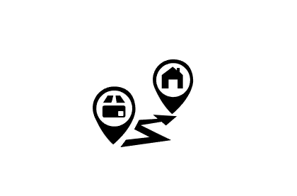 AI怎么制作商店到家的路徑圖標