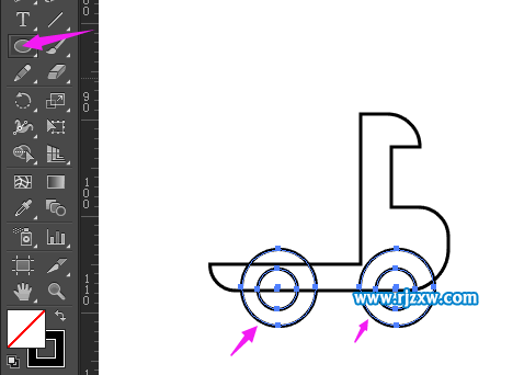 怎么用Illustrator(AI)制作貨運車圖標
