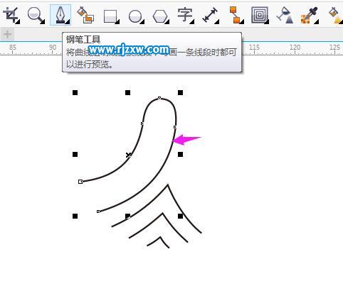 CDR怎么制作指紋掃描圖案