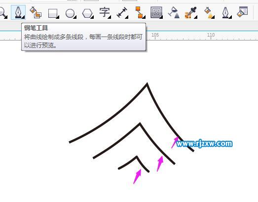 CDR怎么制作指紋掃描圖案