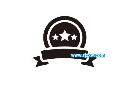 CorelDRAW制作彩帶獎章