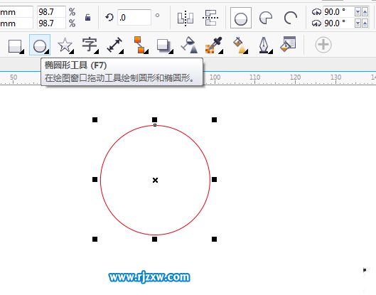 CorelDRAW制作圓形麥谷花紋