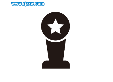 CorelDRAW制作獎杯黑白圖標