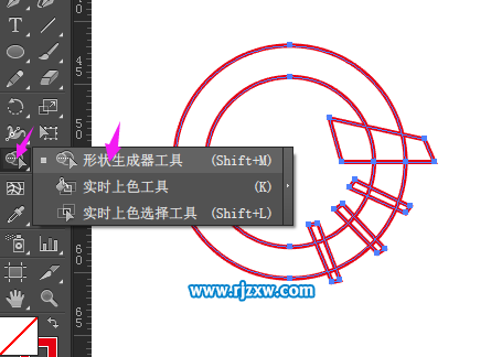 Illustrator設計24小時服務圖標教程