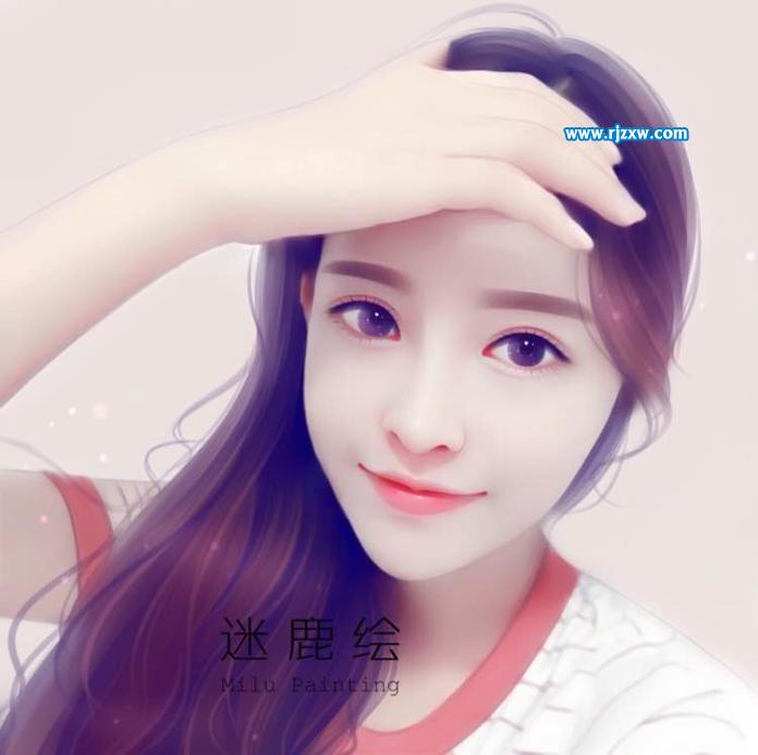 教你用PS把少女作成手繪圖