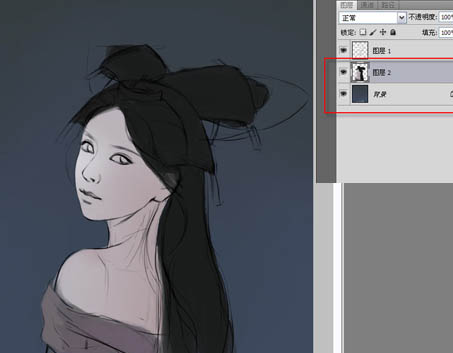 PS手繪神話角色里的人物