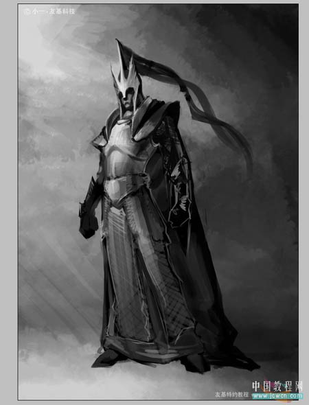 PS結(jié)合數(shù)位板繪制超酷的盔甲武士