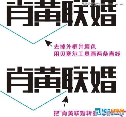 CorelDraw X7設(shè)計(jì)制作漂亮婚慶字體