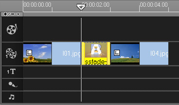 怎么在會聲會影讓覆疊軌中應用轉場