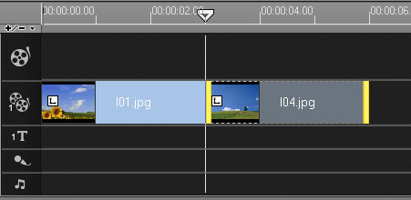 怎么在會聲會影讓覆疊軌中應用轉場