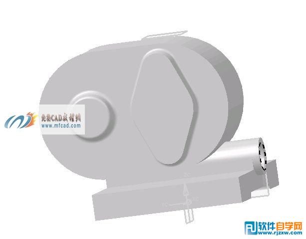 UG繪制抽水泵泵體造型