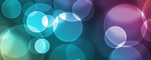 用Photoshop制作非常絢麗的光圈背景