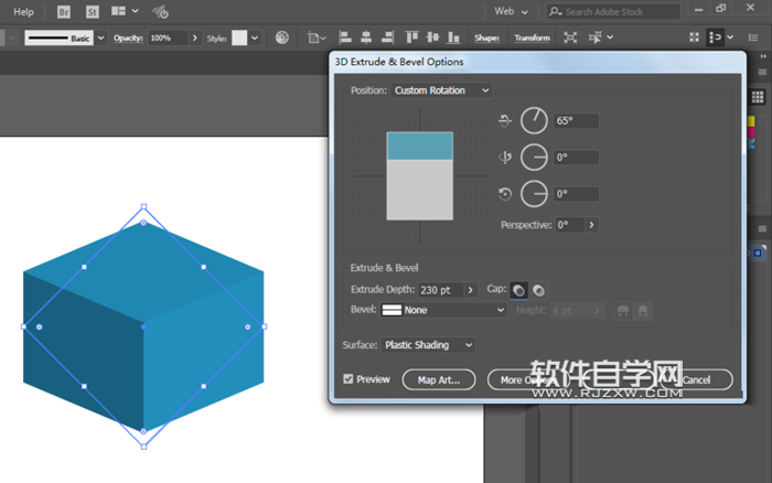ai繪制樂高積木的方法