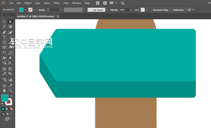 ai怎么畫方向牌標識?