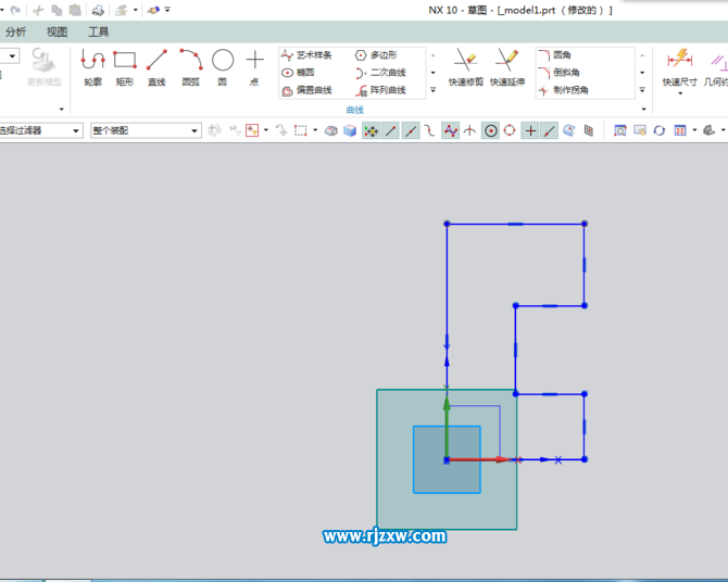 怎么使用UG10的旋轉功能建模