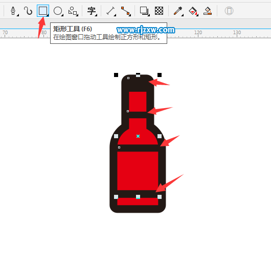 CDRX8繪制紅酒瓶簡(jiǎn)筆畫教程
