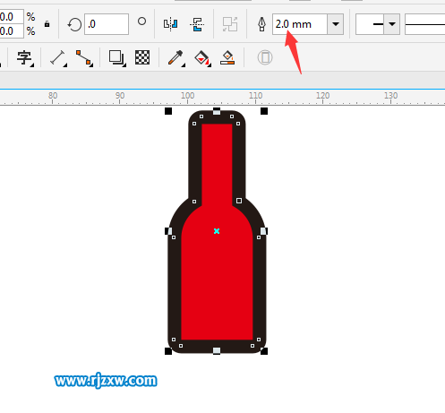 CDRX8繪制紅酒瓶簡(jiǎn)筆畫教程
