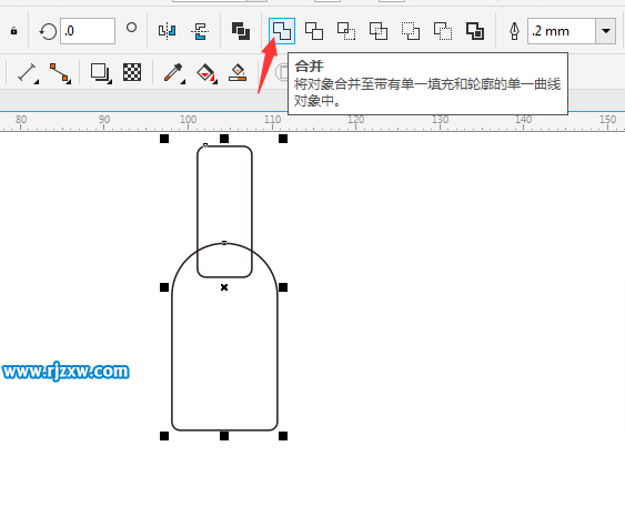 CDRX8繪制紅酒瓶簡(jiǎn)筆畫教程