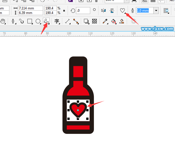 CDRX8繪制紅酒瓶簡(jiǎn)筆畫教程