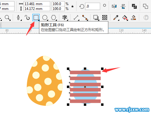 用CDR繪制彩蛋簡筆畫的方法