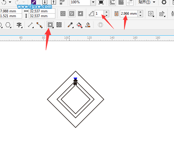 利用CDR偏移路徑設計LOGO