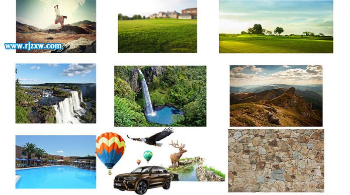 PS制作大氣的巖石立體字